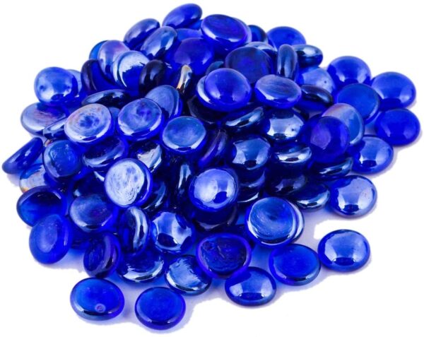 Glass Pebbles Blue