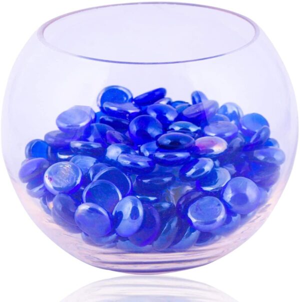Glass Pebbles Blue A