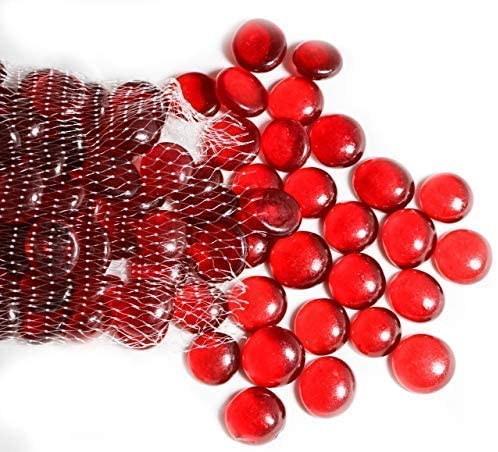 Glass Pebbles Red C